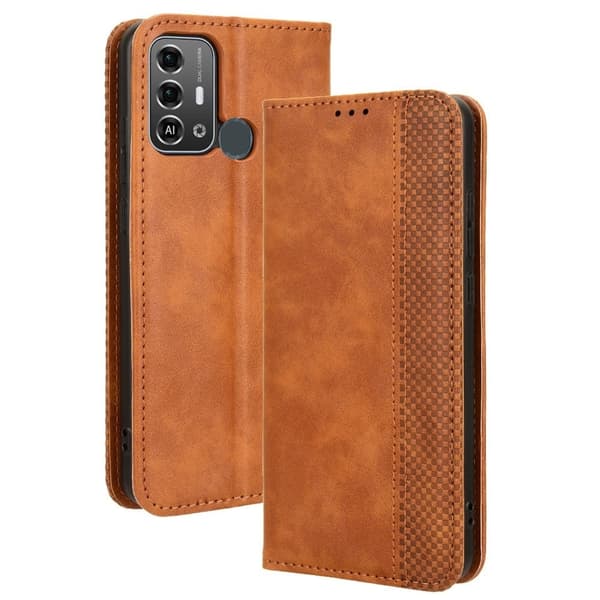 Bofink Vintage ZTE Blade A53 läderfodral - Brun Brun