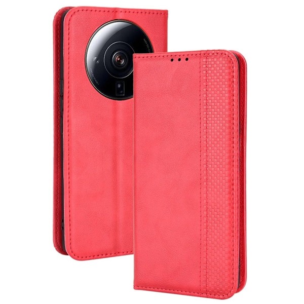 Bofink Vintage Xiaomi 12s Ultra Læder Etui - Rød Red