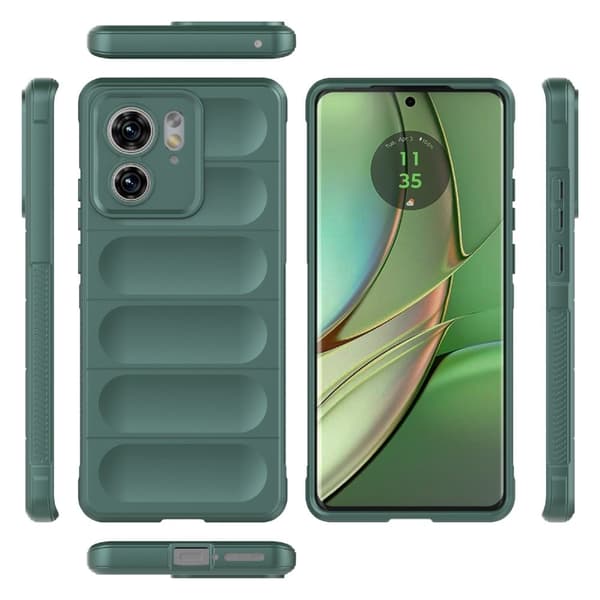 Blødt grebsformet Motorola Edge 40 cover - Grøn Green