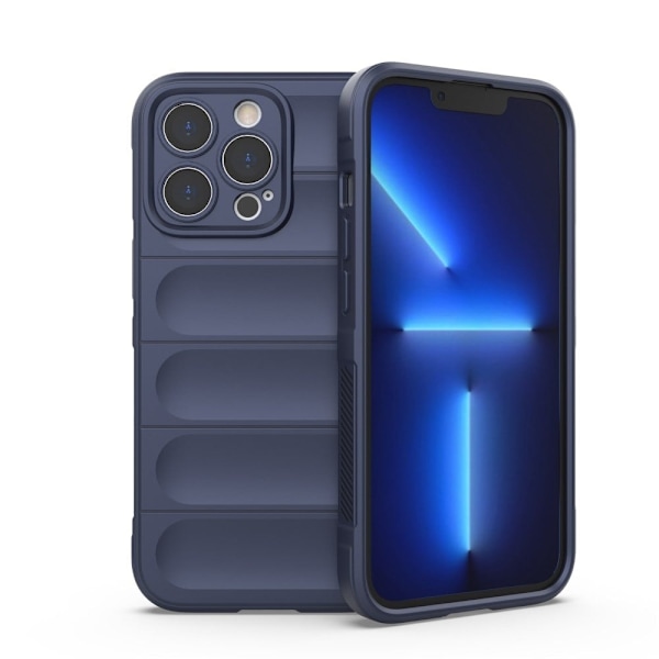 Blødt, grebsformet cover til iPhone 13 Pro - Mørkeblå Blue