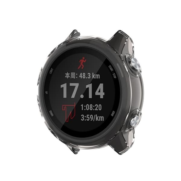 Garmin Forerunner 245 / 245 Music hållbart genomskinligt fodral - Transparent Grå Silvergrå