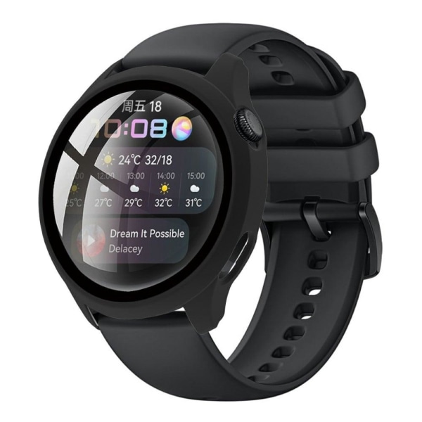 Huawei Watch 3 simple frame + tempered glass - Black Black