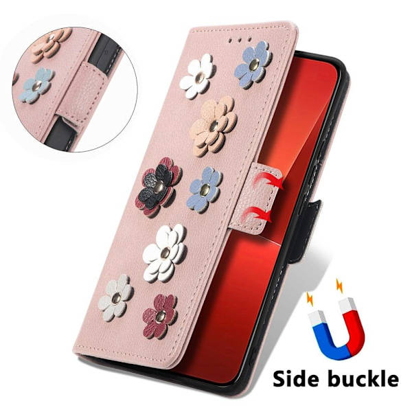 Sileä ja ohut premium-PU-nahkakotelo Xiaomi 13 - Ruusukulta Pink