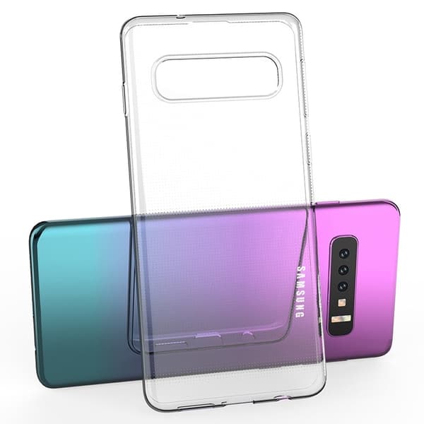 Ultratynt, gjennomsiktig etui til Samsung Galaxy S10 Transparent