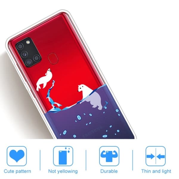 Deco Samsung Galaxy A21s kotelot - Jääkarhu White