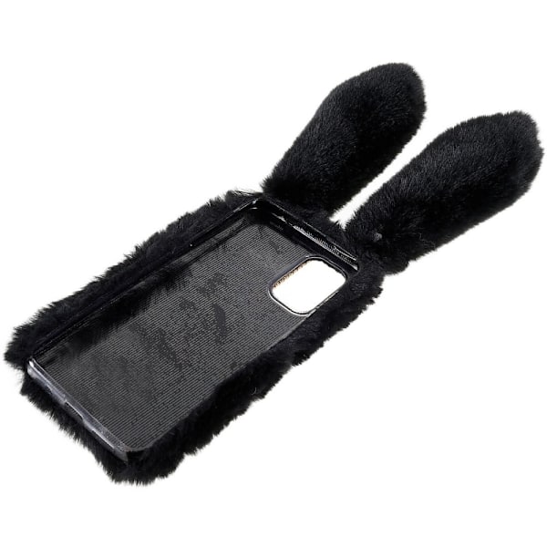 Fluffy Rabbit Nokia G21 Cover - Sort Black