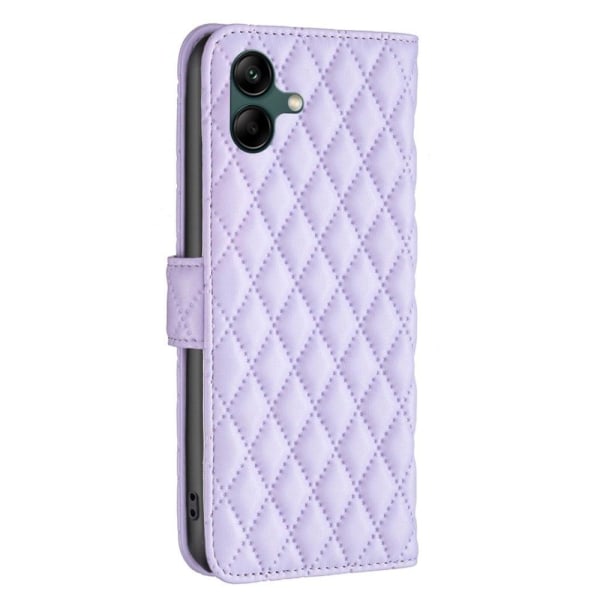 Rhombus mat Samsung Galaxy A04 flip etui - Lilla Purple