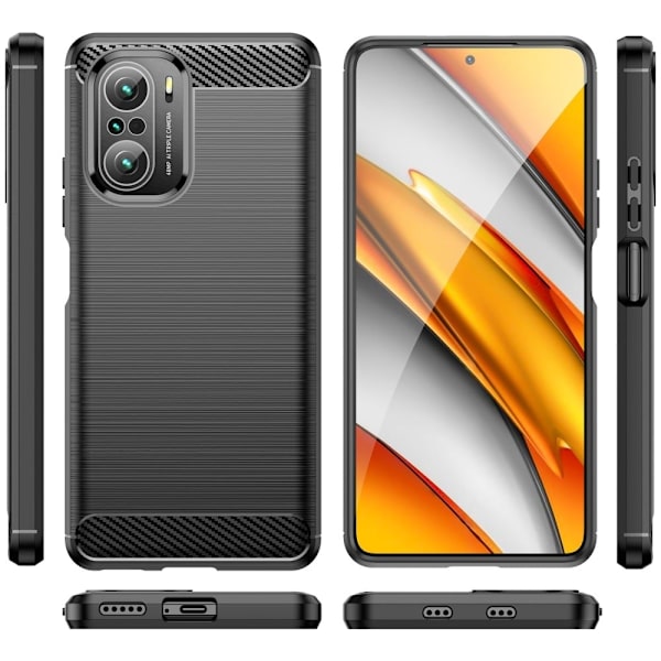 Carbon Flex Etui Xiaomi Mi 11X / 11x Pro / K40 Pro Plus - Sort Black