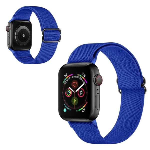 Apple Watch Series 6 / 5 40 mm urrem i vevd stil - Mørkeblå Blue