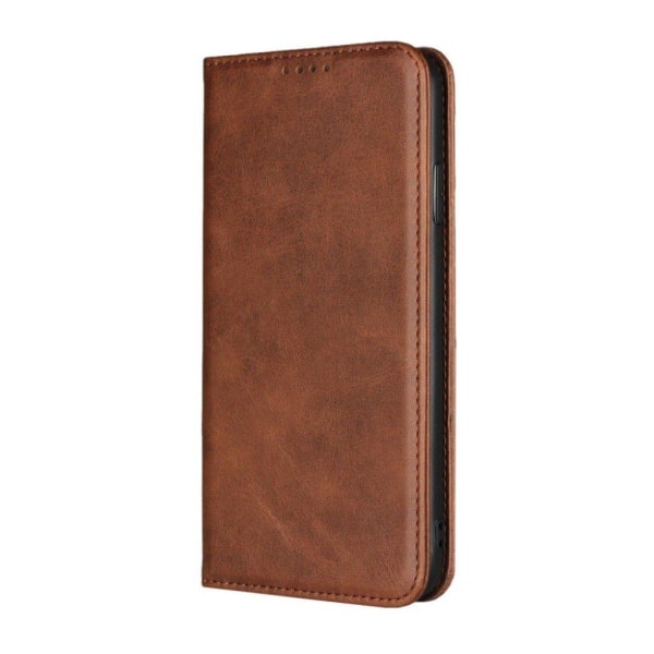 iPhone Xs Max beskyttende cover af syntetisk skind - Kaffe Brown