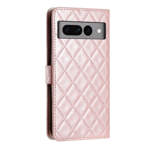 Toimiva rombinen lompakkokotelo Google Pixel 8 Pro - Pinkki Pink