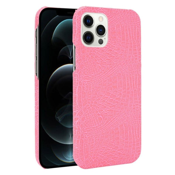 Croco iPhone 12 Pro Max cover - Lyserød Pink