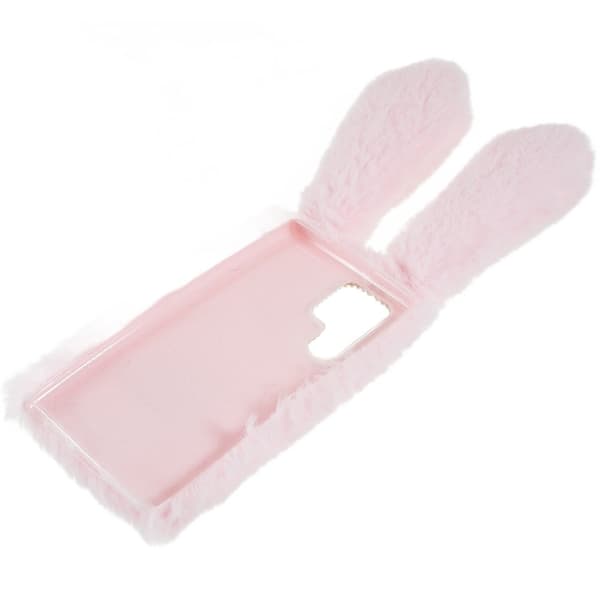 Fluffy Rabbit Samsung Galaxy S22 Ultra deksel - Rosa Pink