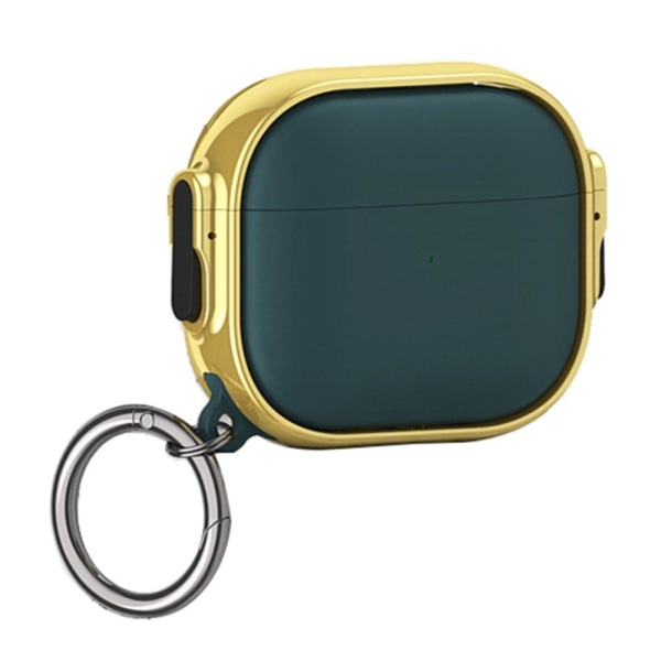 AirPods 3 electroplating case with ring buckle - Gold / Green Green