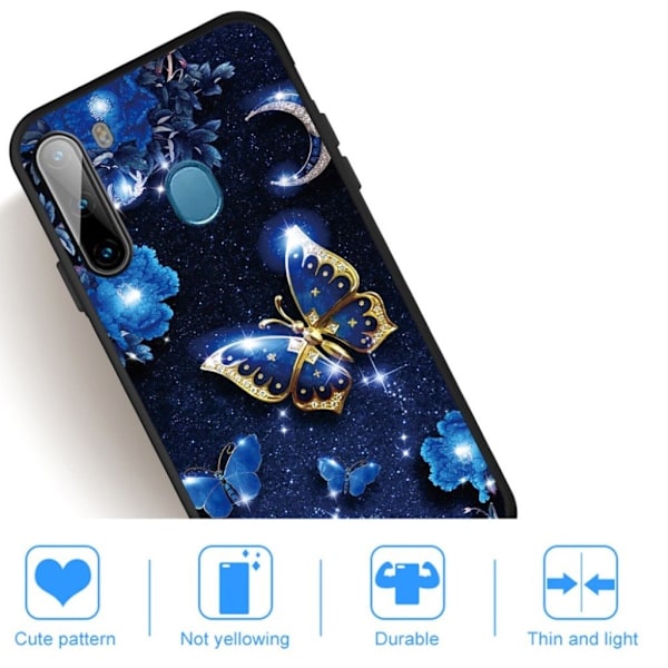 Imagine Samsung Galaxy A21 kuoret - Perhoset Multicolor