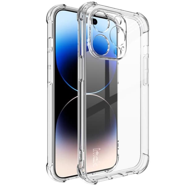 IMAK iPhone 15 Pro Anti-scratch Super Clear Back Cover Soft Flexible Phone Case - Transparent Transparent