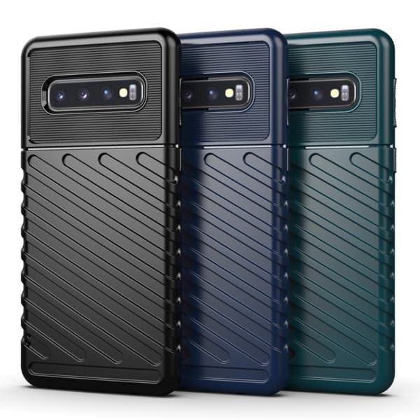 Thunder Samsung Galaxy S10 etui - Svart Black