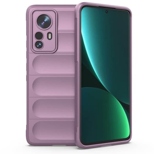 Mjukt greppformat Xiaomi 12S Pro / Xiaomi 12 Pro skal - Lila Lila