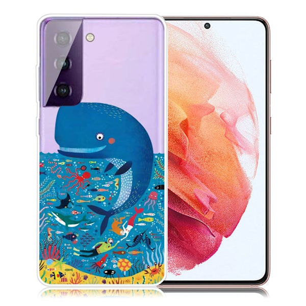 Deco Samsung Galaxy S21 kotelo - valas Blue