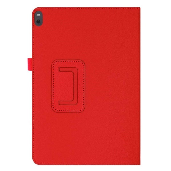 Lenovo Tab M10 litchi texture leather case - Red Röd