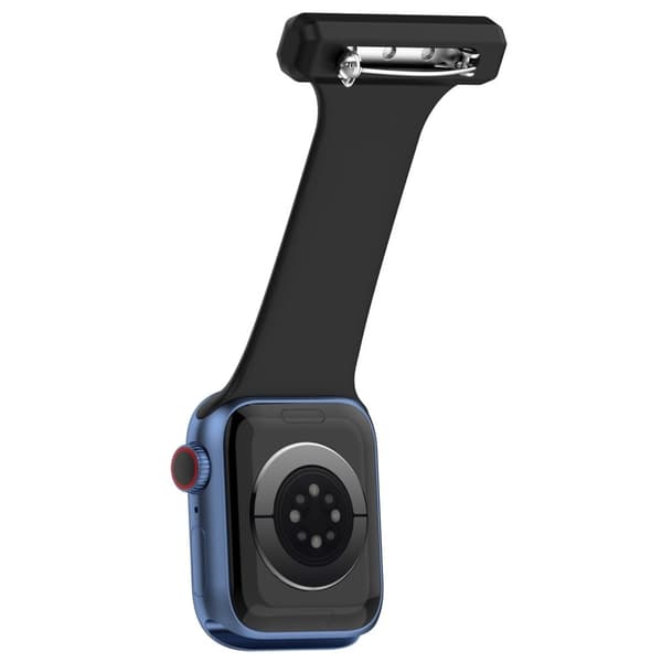 Apple Watch Series 8 (45mm) / Watch Ultra silikone-urrem til ophængning - Sort Black