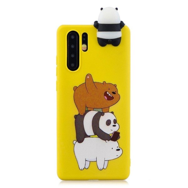 Huawei P30 Pro 3D pattern case - Panda and Bear Multicolor