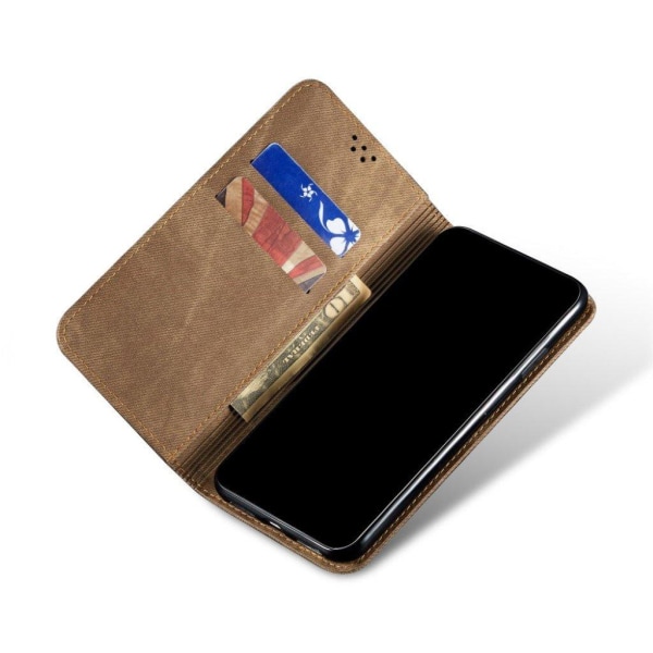 Jeans OnePlus 8T Flip case - Khaki Brown