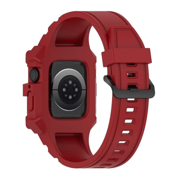 Apple Watch (45mm) silikoninen ranneke - Punainen Red