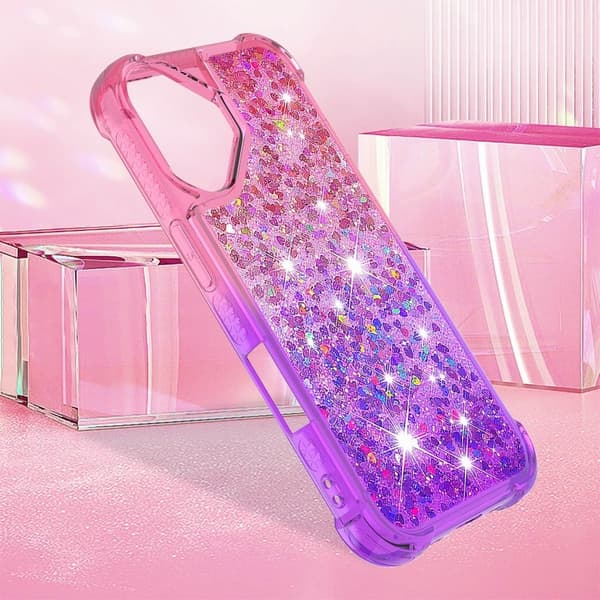 Princess iPhone 16 cover - Lyserød + Lilla Purple