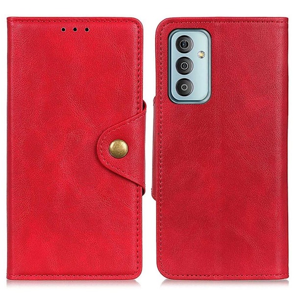 Alpha läder Samsung Galaxy M13 4G fodral - Röd Röd