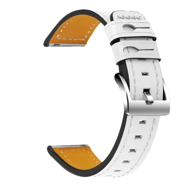 Garmin Venu cowhide leather watch strap - White Vit