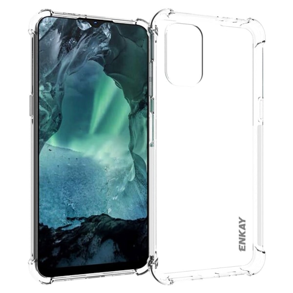 ENKAY genomskinligt droppsäkert fodral för Nokia G11 / G21 Transparent
