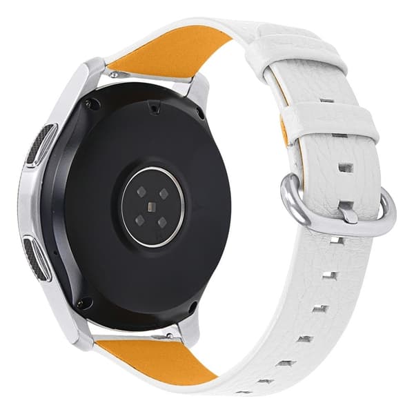 Fossil Gen 5 Carlyle HR klockarmband i litchi-koskinn - Vit Vit