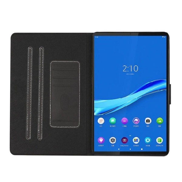 Lenovo Tab M10 FHD Plus simple themed leather case - Black Black