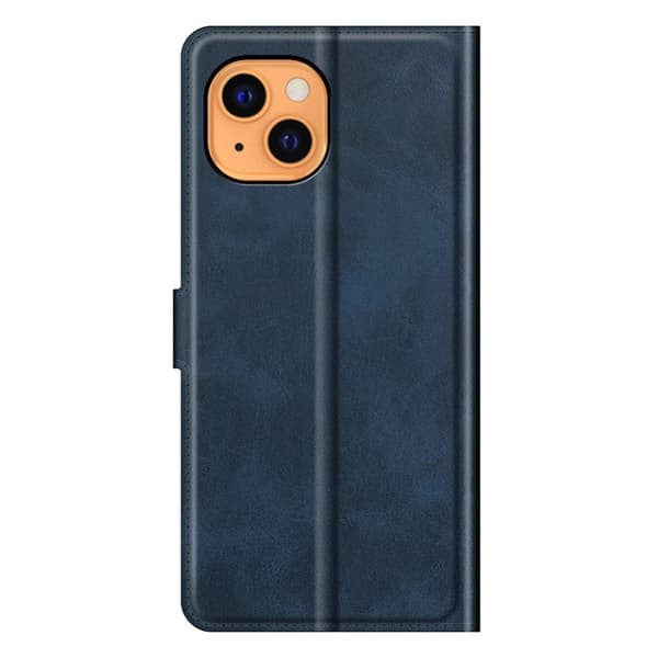Skinn-etui i lommebok-stil for iPhone 13 - Blå Blue