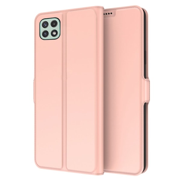 Smidigt och tunt PU-läder Samsung Galaxy A22 5G fodral - Rosa Rosa