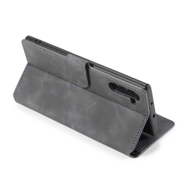 DG.Ming Retro Samsung Galaxy Note 10 fodral - Silver/Grå Silvergrå