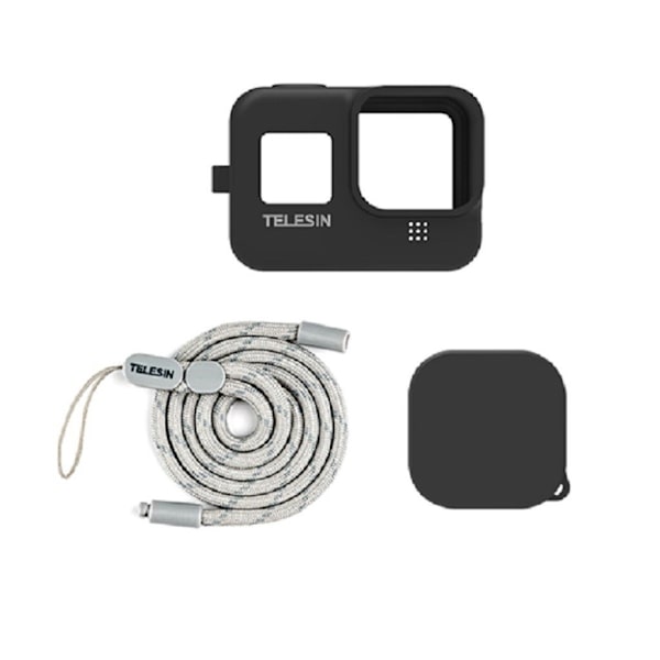 TELESIN GoPro Hero 9 silikone etui - sort Black