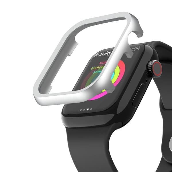 Apple Watch (45 mm) hölje i aluminiumlegering - Silver Silvergrå