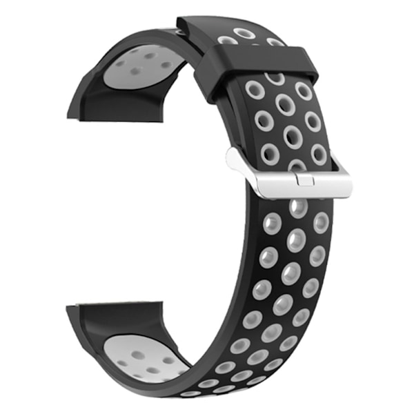 Dobbeltfarvet silikoneurrem til Huawei Watch GT Cyber - Sort / Grå Black