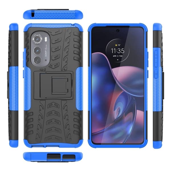 Offroad Etui Motorola Moto Edge 2022 - Blå Blue