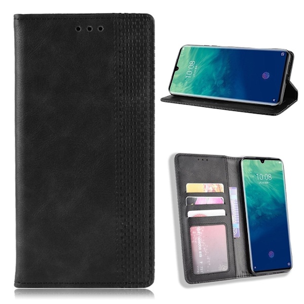 Bofink Vintage ZTE Axon 10 Pro Etui - Sort Black