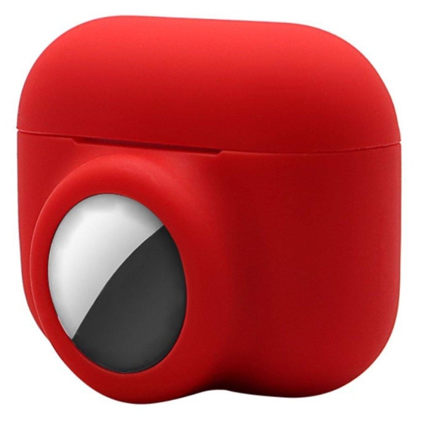 2-in-1 AirPods Pro / AirTags silicone case - Red Red