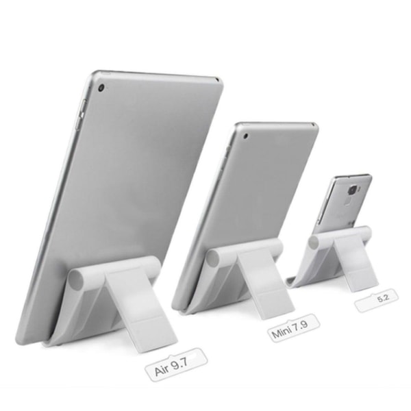 Universelt foldbart stativ til telefon og tablet - Hvid White