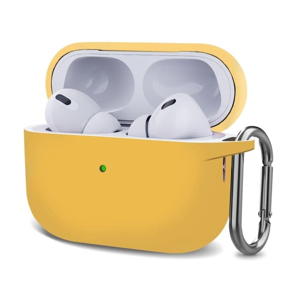 AirPods Pro 2 silikonikotelo soljella - Keltainen Yellow
