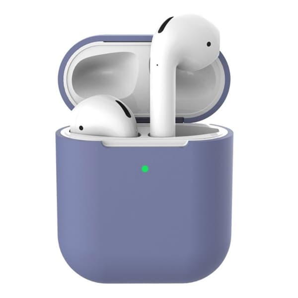 Apple Airpods silikon ladeenheten - Mørk Lilla Purple