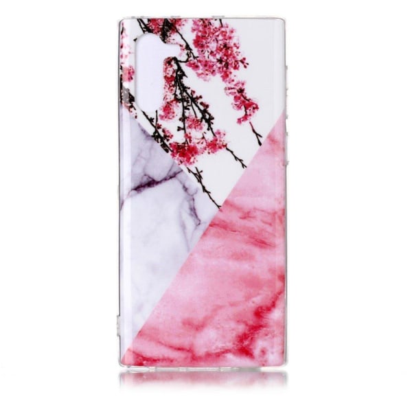 Marmormotiv Samsung Galaxy Note 10 skal - Blommig Marmor multifärg
