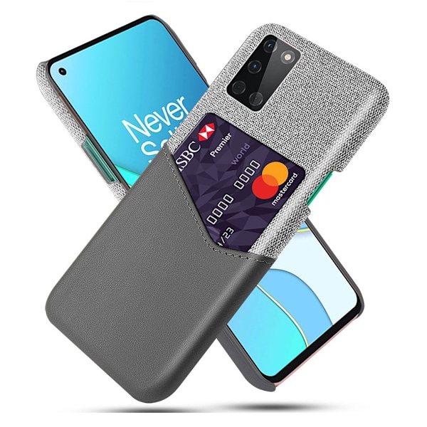 Bofink OnePlus 8T skal med korthållare - Silver/Grå Silvergrå