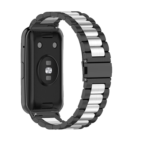 Huawei Watch Fit 2 urrem i rustfrit stål - Sort / Rød / Sort Black