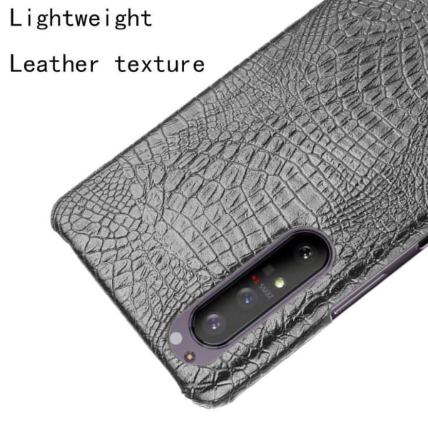 Croco Cover - Sony Xperia 1 II - Sort Black